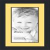 10x20 / 10 x 20 Picture Frame Satin Black .. 2'' Wide with a 2'' Double mat view 1