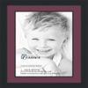 16x24 / 16 x 24 Picture Frame Satin Black .. 2'' Wide with a 2'' Double mat view 1