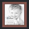 18x22 / 18 x 22 Picture Frame Satin Black .. 2'' Wide with a 2'' Double mat view 1
