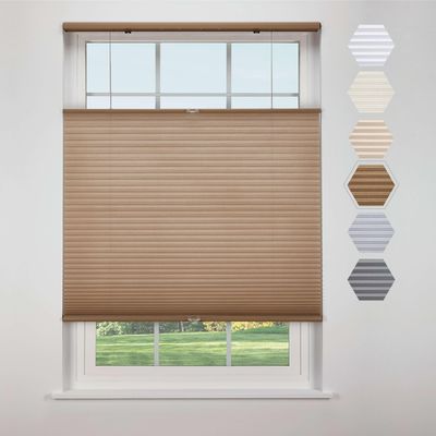 Linen Avenue Cordless Cellular Top Down Bottom Up Light Filtering Shade 31 3/4 W x 48 H, Harvest (Arrives 1/4" Narrower)
