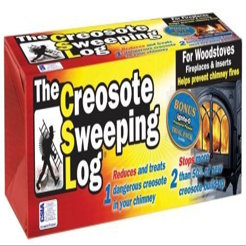 Creosote Sweeping Log for Fireplaces (Pack of 2)