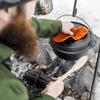 Petromax Cast Iron Dutch Oven for Cooking or Baking Outdoors Over a Campfire or in The Home Kitchen, Pre-Seasoned Cookware Conducts Heat Evenly, Flat Base, 1 Qt view 4