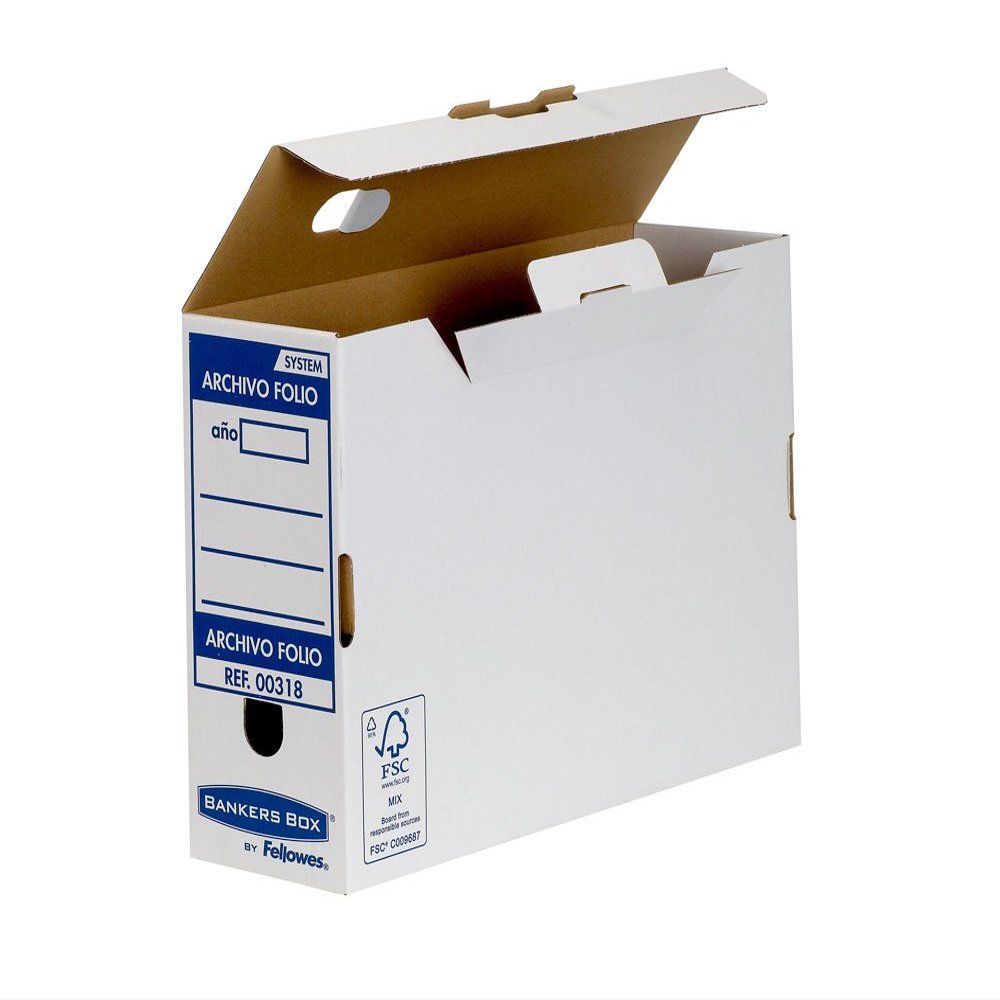 BANKERS BOX System 335 x 285 x 390mm Heavy Duty Storage Box - Grey (Pack of 10)