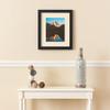 ArtToFrames 18x24 inch Satin Black Picture Frame with 2 Inch Single Alabaster Mat, SingleMat-FRBW26079-18x24-825 view 3