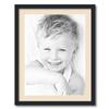 ArtToFrames 18x24 inch Satin Black Picture Frame with 2 Inch Single French Creme Mat, SingleMat-FRBW26079-18x24-783 view 1