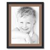 ArtToFrames 18x24 inch Satin Black Picture Frame with 2 Inch Single Sandpiper Mat, SingleMat-FRBW26079-18x24-767 view 1