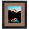 ArtToFrames 18x24 inch Satin Black Picture Frame with 2 Inch Single Sandpiper Mat, SingleMat-FRBW26079-18x24-767 view 2