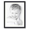 ArtToFrames 18x24 inch Satin Black Picture Frame with 2 Inch Single Porcelain Mat, SingleMat-FRBW26079-18x24-754 view 1