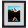 ArtToFrames 18x24 inch Satin Black Picture Frame with 2 Inch Single Candlewick Mat, SingleMat-FRBW26079-18x24-756 view 2