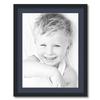 ArtToFrames 18x24 inch Satin Black Picture Frame with 2 Inch Single Blue Jay Mat, SingleMat-FRBW26079-18x24-586 view 1