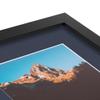 ArtToFrames 18x24 inch Satin Black Picture Frame with 2 Inch Single Blue Jay Mat, SingleMat-FRBW26079-18x24-586 view 4