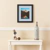 ArtToFrames 18x24 inch Satin Black Picture Frame with 2 Inch Single Baby Blue Mat, SingleMat-FRBW26079-18x24-860 view 3