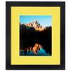 ArtToFrames 18x24 inch Satin Black Picture Frame with 2 Inch Single Canary Mat, SingleMat-FRBW26079-18x24-47R view 2