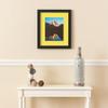 ArtToFrames 18x24 inch Satin Black Picture Frame with 2 Inch Single Canary Mat, SingleMat-FRBW26079-18x24-47R view 3
