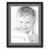 ArtToFrames 18x24 inch Satin Black Picture Frame with 2 Inch Single Pewter Mat, SingleMat-FRBW26079-18x24-748 view 1