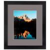 ArtToFrames 18x24 inch Satin Black Picture Frame with 2 Inch Single Pewter Mat, SingleMat-FRBW26079-18x24-748 view 2