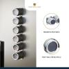 KitchenCraft 6-Piece Master Class Magnetic Spice Rack, Stainless-Steel, Silver, 9 x 12 x 16 cm view 4