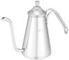 Karita Kalita Tsubamesanjo Coffee Pot, Stainless Steel, 23.7 fl oz (700 ml), Thin Mouth, Nozzle, Straight Fire, Made in Japan, Slim 700SS #52201 Drip Pot, Kettle, Kettle, Coffee Maker, Yakan, Server, view 1