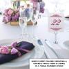 Paisley Wedding Table Numbers (Select Color/Quantity), Champagne, Burgundy, 1-75, Double Sided, Tent or Use in a Stand, Great for Parties & Restaurants - Made in the USA view 3