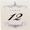 Decadent Flourish Wedding Table Numbers (Select Color/Quantity), Champagne, Navy, 1-65, Double Sided, Tent or Use in a Stand, Great for Parties & Restaurants - Made in the USA view 4