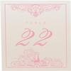 Peacock Flourish Wedding Table Numbers (Select Color/Quantity), Champagne, Pink, 1-70, Double Sided, Tent or Use in a Stand, Great for Parties & Restaurants - Made in the USA view 4