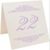 Paisley Wedding Table Numbers (Select Color/Quantity), Champagne, Lavender, 1-75, Double Sided, Tent or Use in a Stand, Great for Parties & Restaurants - Made in the USA view 2