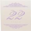 Paisley Wedding Table Numbers (Select Color/Quantity), Champagne, Lavender, 1-75, Double Sided, Tent or Use in a Stand, Great for Parties & Restaurants - Made in the USA view 4