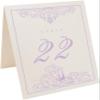 Peacock Flourish Wedding Table Numbers (Select Color/Quantity), Champagne, Lavender, 1-65, Double Sided, Tent or Use in a Stand, Great for Parties & Restaurants - Made in the USA view 2