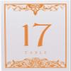 Scottish Thistle Wedding Table Numbers (Select Color/Quantity), White, Orange, 1-55, Double Sided, Tent or Use in a Stand, Great for Parties & Restaurants - Made in the USA view 4