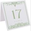 Scottish Thistle Wedding Table Numbers (Select Color/Quantity), White, Sage, 1-75, Double Sided, Tent or Use in a Stand, Great for Parties & Restaurants - Made in the USA view 2