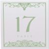 Scottish Thistle Wedding Table Numbers (Select Color/Quantity), White, Sage, 1-75, Double Sided, Tent or Use in a Stand, Great for Parties & Restaurants - Made in the USA view 4