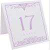 Scottish Thistle Wedding Table Numbers (Select Color/Quantity), White, Lavender, 1-60, Double Sided, Tent or Use in a Stand, Great for Parties & Restaurants view 2