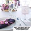 Scottish Thistle Wedding Table Numbers (Select Color/Quantity), White, Lavender, 1-60, Double Sided, Tent or Use in a Stand, Great for Parties & Restaurants view 3