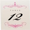 Decadent Flourish Wedding Table Numbers (Select Color/Quantity), Champagne, Fuschia, 1-75, Double Sided, Tent or Use in a Stand, Great for Parties & Restaurants - Made in the USA view 4