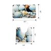 Amagical 2 Piece Bath Mat Set Colorful Seashell Toilet Rug Bathroom Contour Mat U-Shaped Mat view 4