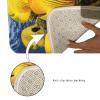 2 Piece Bath Mat Set Toilet Rug Bathroom Contour Mat Non Slip (Yellow) view 4