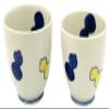 24to3(Nishitomi) Arita Ware Side Hisa Shiroigo Teacup Pair (with Presentation Box) view 1