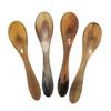 Marycrafts Set of 6 Buffalo Horn Caviar Spoons with Round Handle (Light Shade) view 2