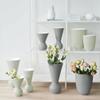 Aza 63004-237 Flower Vase, Match 9.4 inches (24 cm), Gray view 2