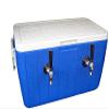 Bev Rite Double Faucet Beer Coil Jockey Box Cooler, 120', Red/Blue view 1