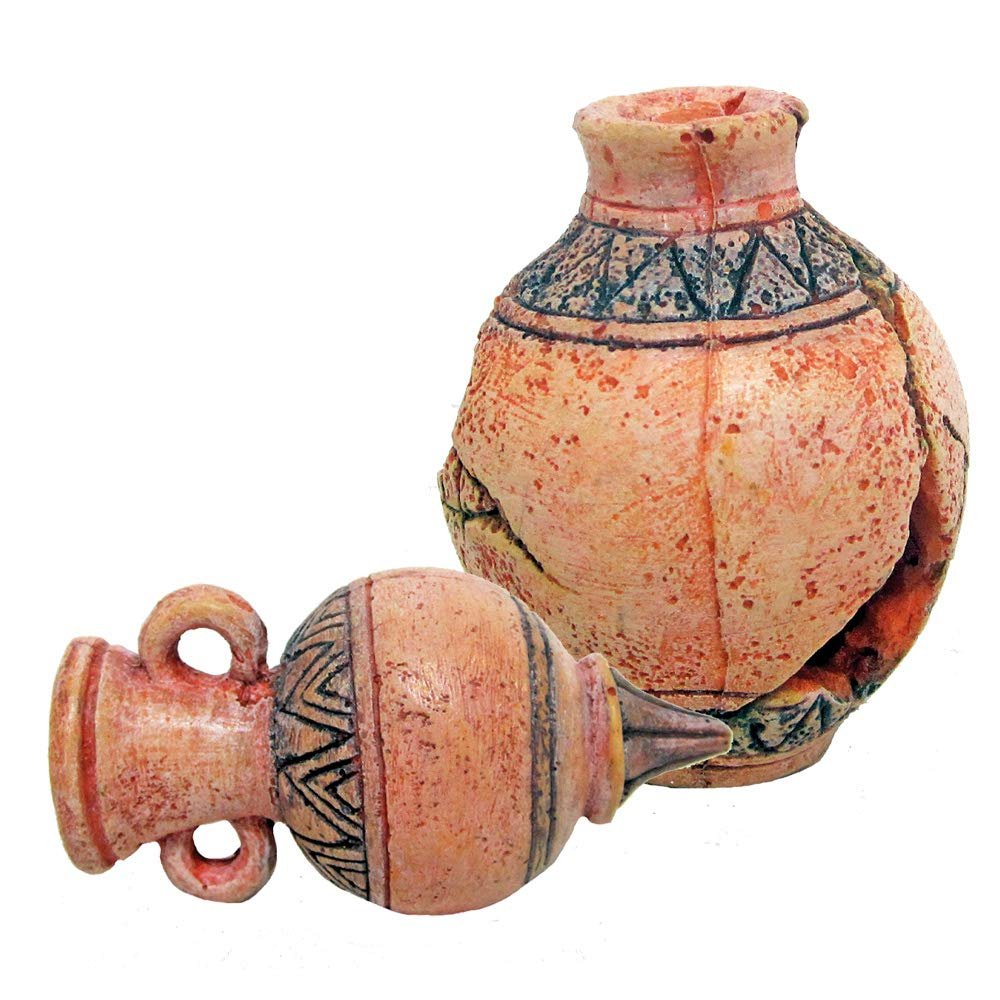 Amtra Multicolor Geometric Wave Decorated Vase, Small
