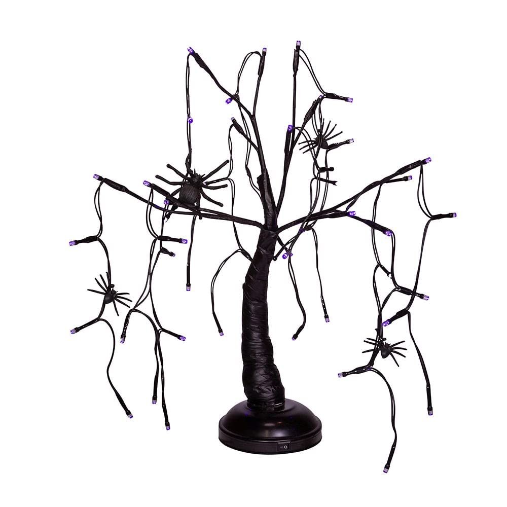 Kurt Adler Black LED Tree, 15"