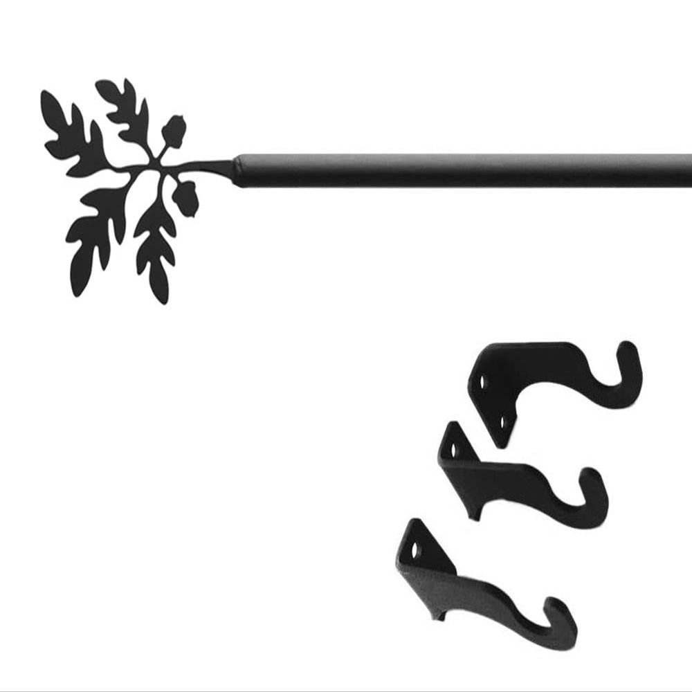 60 Inch Acorn Curtain Rod Med