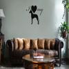 Decal Serpent I Love My Great Dane Dog Silhouette Heart Vinyl Wall Mural Decal Home Decor Sticker (Black) view 1