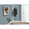 Monarch Metal Coat Rack, 72-Inch, White view 3