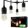 Enbrighten Classic Warm White String Lights, 48ft Black Cord, 24 Shatterproof Acrylic Bulbs, Weatherproof, Outdoor String Lights, 31664 view 1