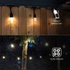Enbrighten Classic Warm White String Lights, 48ft Black Cord, 24 Shatterproof Acrylic Bulbs, Weatherproof, Outdoor String Lights, 31664 view 3