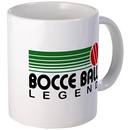 11 ounce Mug - Bocce Ball Legend Mug - S White "
