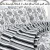 Cozy Line Home Fashions French Medallion Black White Grey Rose Flower Pattern Printed 100% Cotton Bedding Quilt Set Reversible Coverlet Bedspread (Black White, Queen - 3 Piece) view 2
