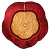 Kurt Adler 72" Red and Gold Criss-Cross Scallop Tree Skirt view 1